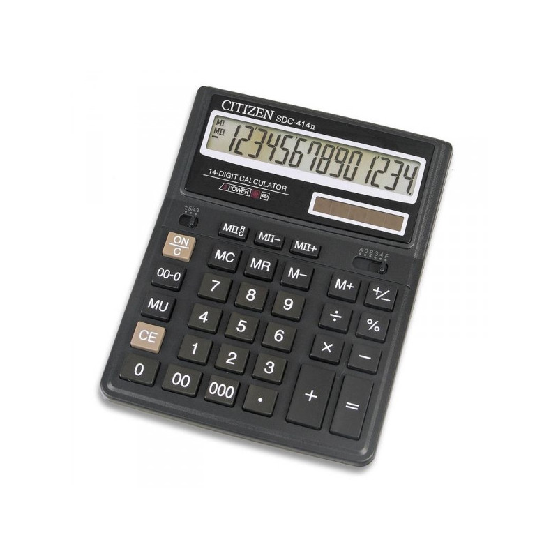 Калькулятор настольный Citizen SDC-414 N 14-разрядный черный