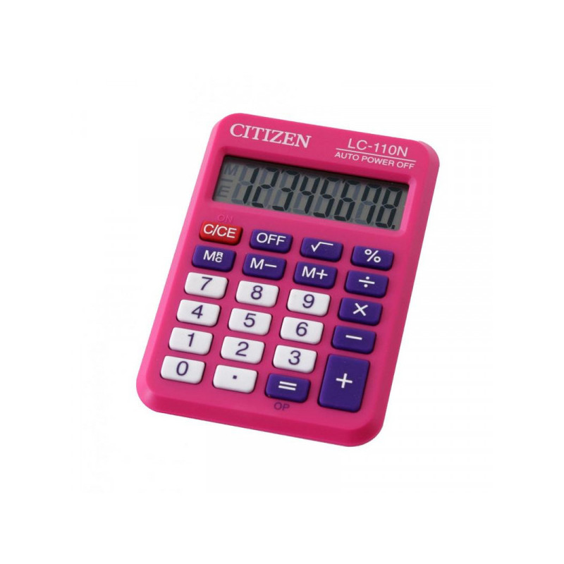 Калькулятор карманный Citizen LC-110NPK 8-разрядный розовый
