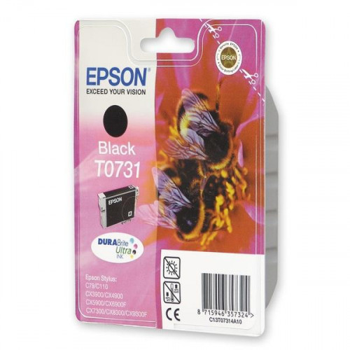 Картридж струйный Epson T0731 C13T10514A10 черный оригинальный