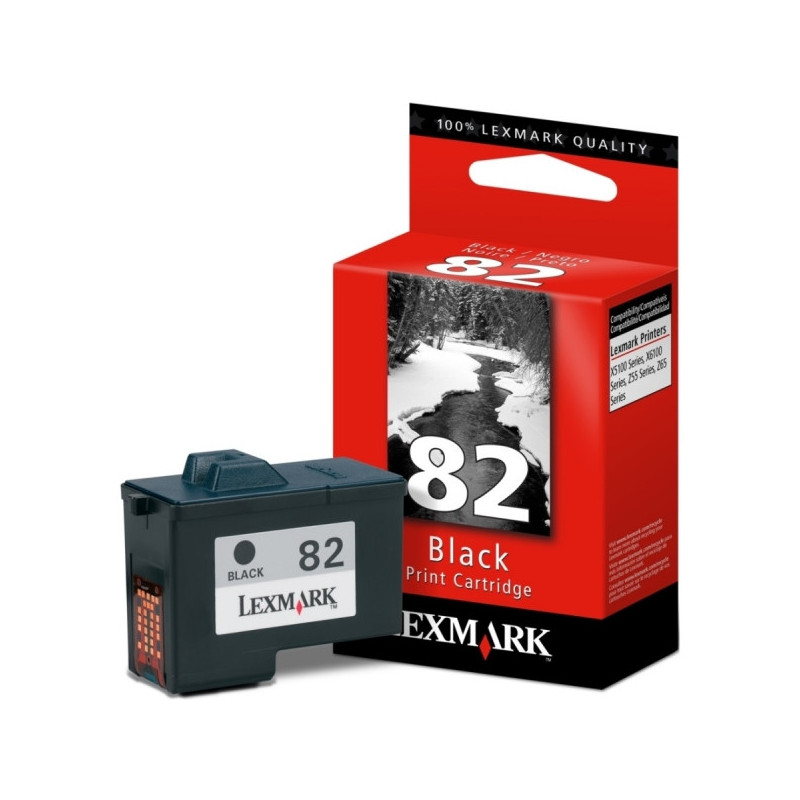Картридж струйный Lexmark 82 18L0032 черный оригинальный