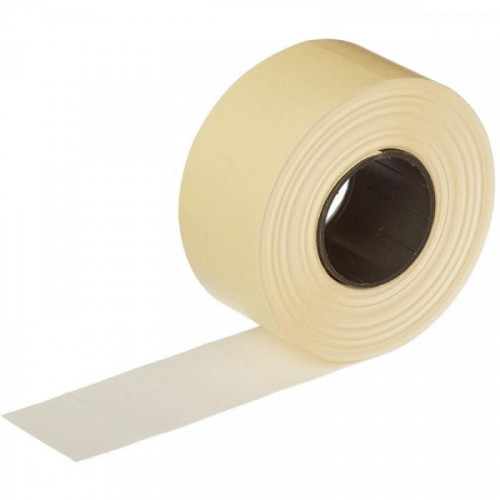 Этикет-лента 26х16 мм белая прямоугольная 1000 штук/рулон 10 рулонов/упаковка