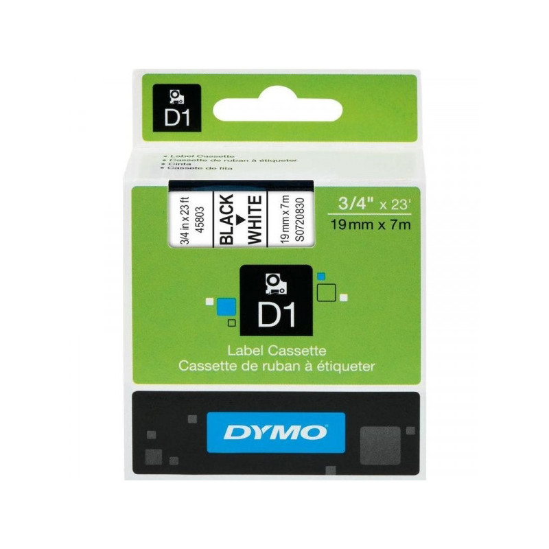 Картридж к принтеру DYMO LP350 19 мм х 7 м черный/белый пластик