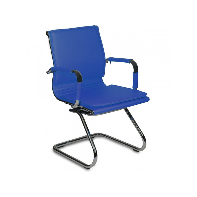 Кресло на полозьях Бюрократ CH-993-Low-V/blue синий искусственная кожа