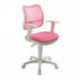 Кресло CH-W797/PK/TW-13A розово-белое
