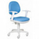 Кресло CH-W356AXSN/15-107 бело-голубое