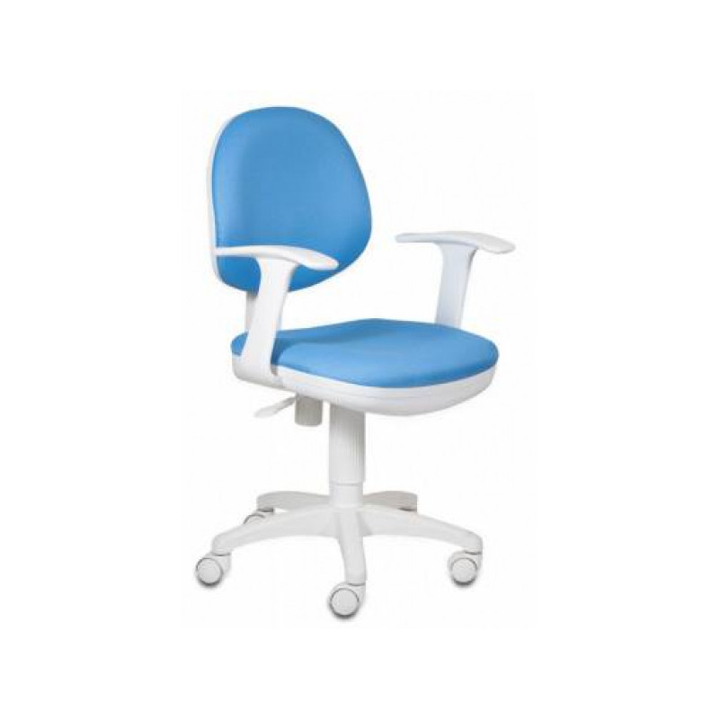 Кресло CH-W356AXSN/15-107 бело-голубое