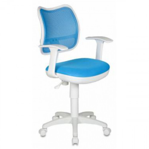 Кресло CH-W797/LB/TW-55 бело-голубое