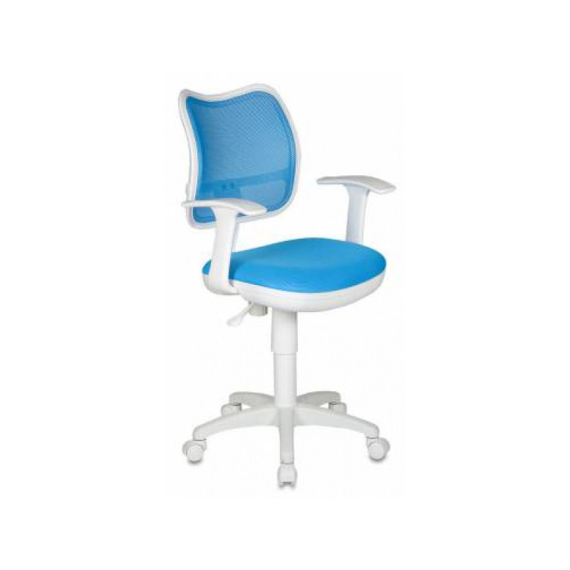 Кресло CH-W797/LB/TW-55 бело-голубое