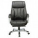 Кресло руководителя Бюрократ T-9921/BLACK черный рециклированная кожа/кожзам (пластик серебро)