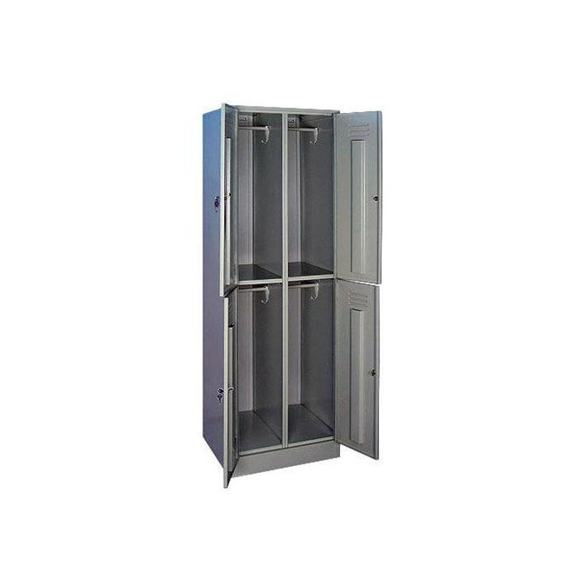 Металлический шкаф для одежды ШРМ24 600х500х1860 мм 4 отделения