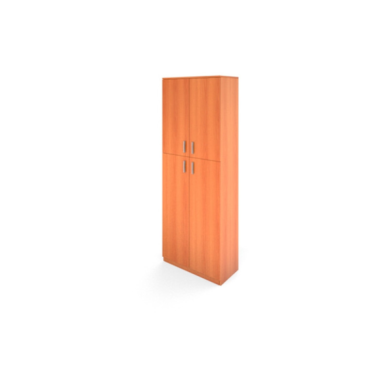 Стеллаж Авантаж высокий 710х380х1920 мм цвет Миланский Орех двери в комплекте (с низкими и средними дверьми на выбор)
