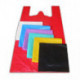 Пакет-майка ПНД цветной 25 мкм 38+20х68 см 100 штук в упаковке