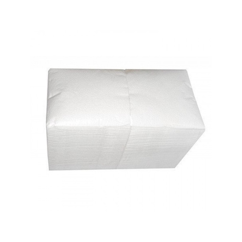 Салфетки белые бумажные 1-слойные 400 шт/уп