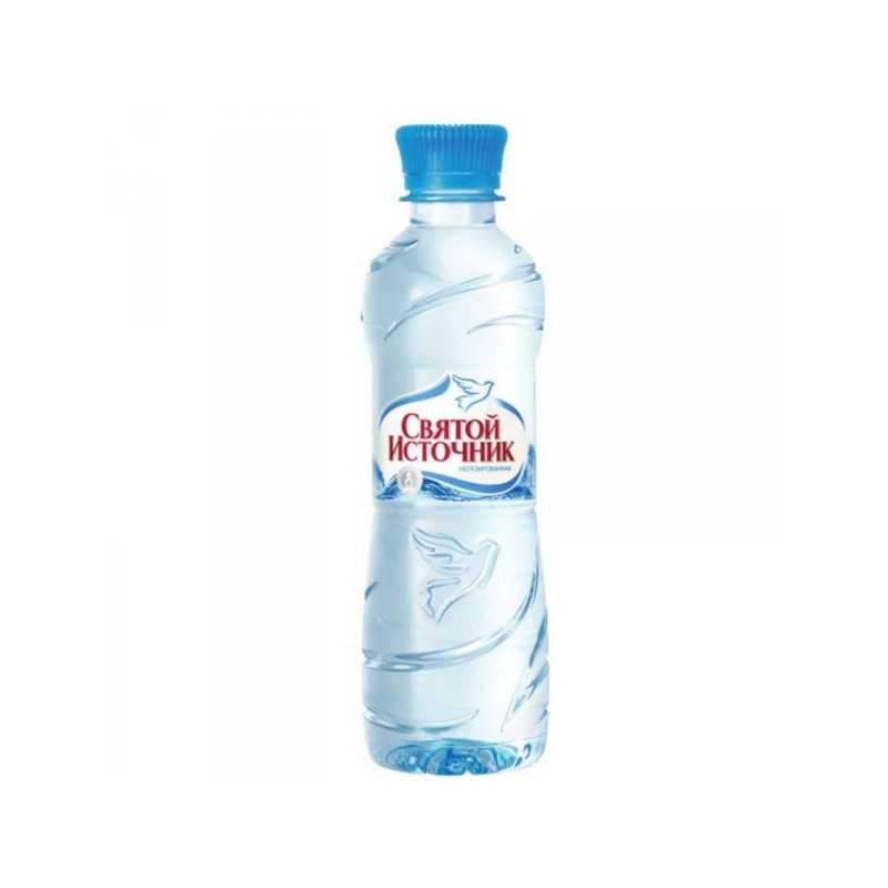 Вода питьевая Святой Источник негазированная 0.33 литра 12 штук в упаковке