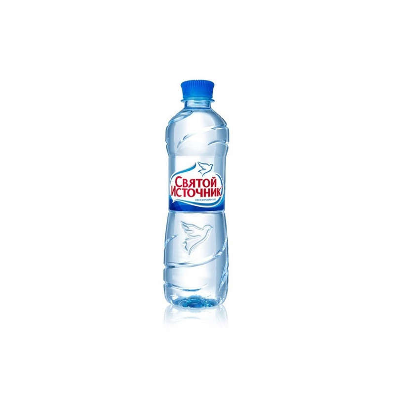 Вода питьевая Святой Источник негазированная 0.5 литра 12 штук в упаковке