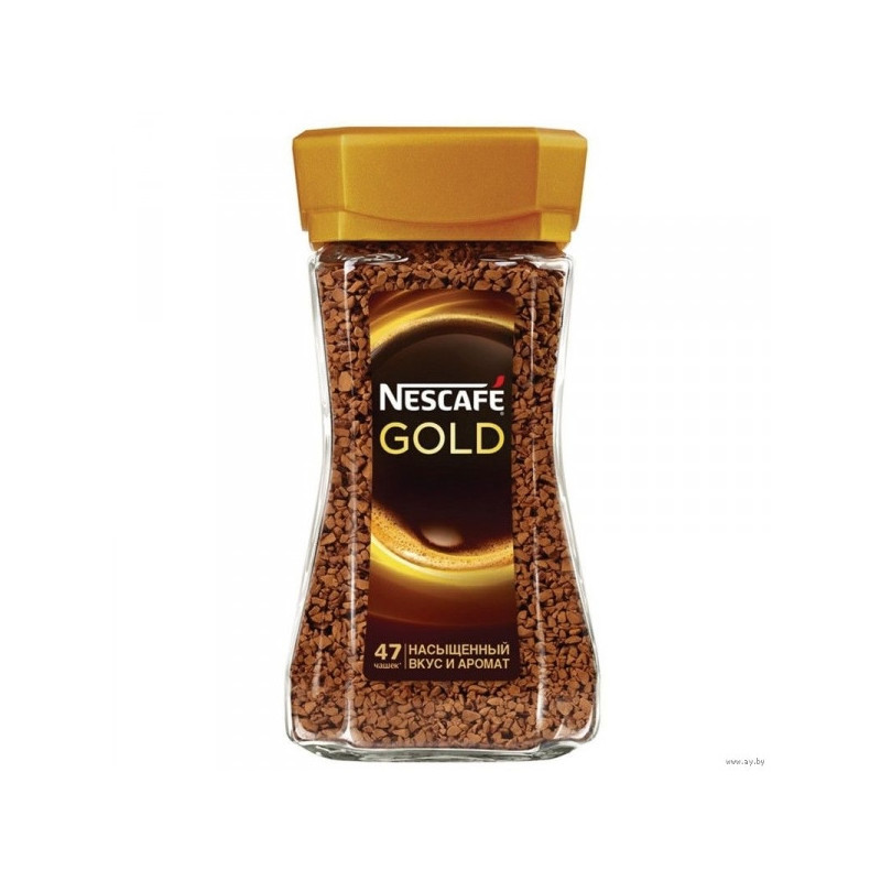 Кофе растворимый Nescafe Gold 95 грамм стекло