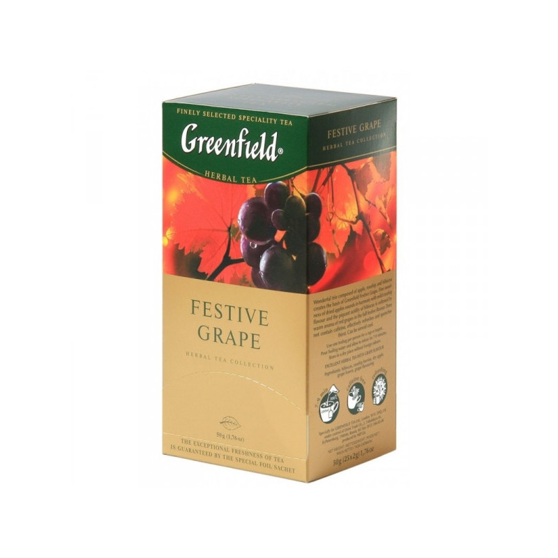 Чай Greenfield Festive Grape черный фруктово-ягодный 25 пакетиков