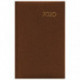 Ежедневник датированный 2020 А5, BRAUBERG "Select", кожа классик, коричневый, 138х213 мм, 129715