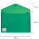 Папка-конверт с кнопкой BRAUBERG, А4, плотная, 200 мкм, до 100 листов, непрозрачная, зеленая, 221363