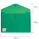 Папка-конверт с кнопкой BRAUBERG, А4, плотная, 200 мкм, до 100 листов, непрозрачная, зеленая, 221363