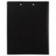 Папка-планшет BRAUBERG "Стандарт", с верхним прижимом и крышкой, А4, пластиковая, черная, до 50 листов, 0,9 мм, 221646