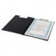Папка-планшет BRAUBERG "Стандарт", с верхним прижимом и крышкой, А4, пластиковая, черная, до 50 листов, 0,9 мм, 221646