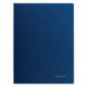 Папка с пружинным скоросшивателем BRAUBERG стандарт, синяя, до 100 листов, 0,6 мм, 221633