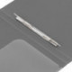 Папка с пружинным скоросшивателем и внутренним карманом BRAUBERG "Диагональ", серебристая, до 100 листов, 0,6 мм, 221353