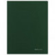 Папка с пружинным скоросшивателем и внутренним карманом BRAUBERG "Диагональ", темно-зеленая, до 100 листов, 0,6 мм, 221354