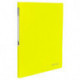 Папка с пружинным скоросшивателем и внутренним карманом BRAUBERG "Neon", 16 мм, желтая, до 100 листов, 0,7 мм, 227465