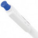 Ручка шариковая масляная автоматическая BRAUBERG "White" корпус белый узел 1 мм линия 0,7 мм синяя 142713