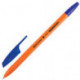 Ручка шариковая BRAUBERG "X-333 Orange", корпус оранжевый, узел 0,7 мм, линия 0,35 мм, синяя, 142409