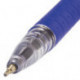 Ручка шариковая масляная с грипом BRAUBERG "Glassy", СИНЯЯ, корпус прозрачный, узел 0,7 мм, линия письма 0,35 мм, OBP119