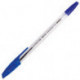 Ручка шариковая синяя, 0,35 мм, 0,7 мм, корпус прозрачный, BRAUBERG X-333