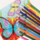 Карандаши цветные ПИФАГОР "Жираф" 12 цветов пластиковые классические заточенные 181250