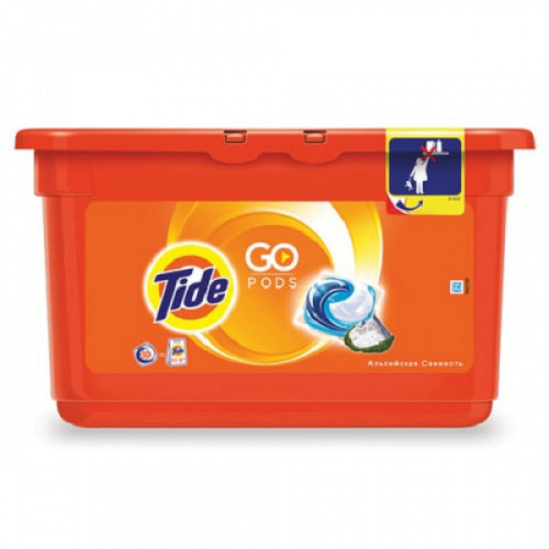 Стиральный порошок-автомат капсулы TIDE (Тайд), 30 шт. по 25,2 г, "Альпийская свежесть"