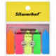 Клейкие закладки пластик 44x12, 100 закладок, Silwerhof, 5 цветов/стрелки