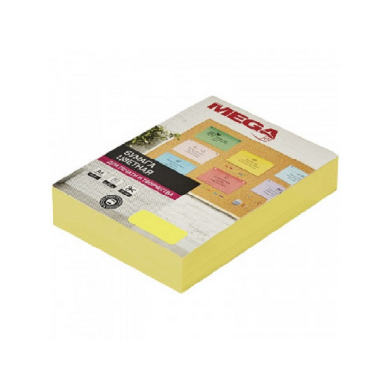 Бумага цветная Promega jet (желтый неон) 75г, А4, 500 листов