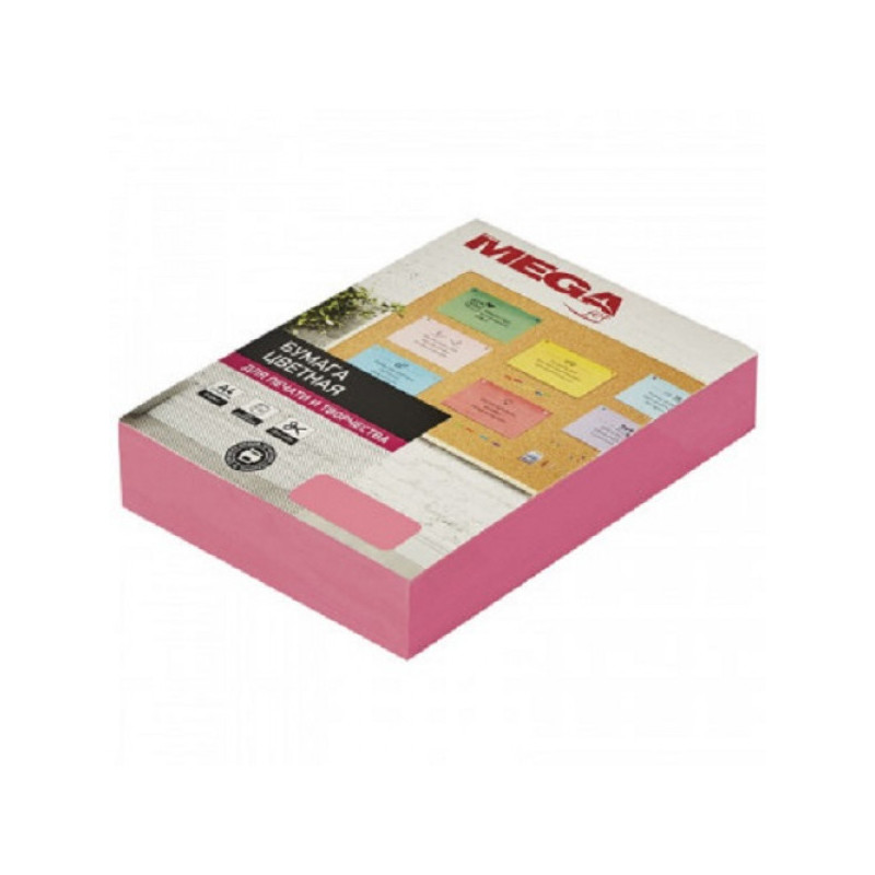 Бумага цветная Promega jet (розовый неон) 75г, А4, 500 листов