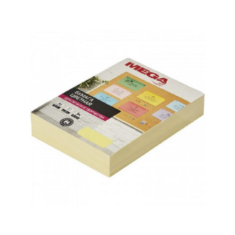 Бумага цветная Promega jet (желтая пастель) 80г, А4, 500 листов