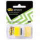 Закладки клейкие Post-it пластиковые желтые 22 листа 25.4х43.2 мм в диспенсере
