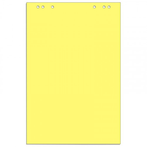 Бумага для флипчартов желтая пастель 68.0х98.0 20 листов 80г\м2