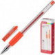 Ручка гелевая Attache Town красная с толщиной линии 0,5 мм с резиновой манжеткой