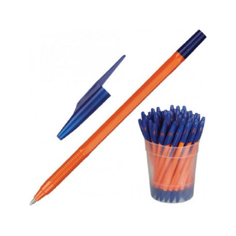 Ручка шариковая Attache 555 0,7 мм синий маслян. основа