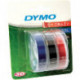Картридж к принтеру DYMO Omega 9 мм х 3 м 3 рулона белый/черный синий красный