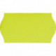 Этикет-лента волна желтая 22х12 мм эконом (10 рулонов по 1000 этикеток)