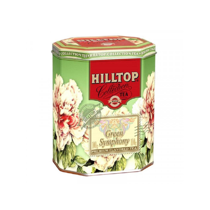 Чай зелёный Hilltop Collection Зелёная Симфония в жестяной банке 100 грамм
