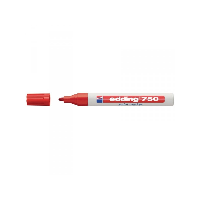 Маркер пеинт лаковый Edding E-750/2 красный с толщиной линии 2-4 мм