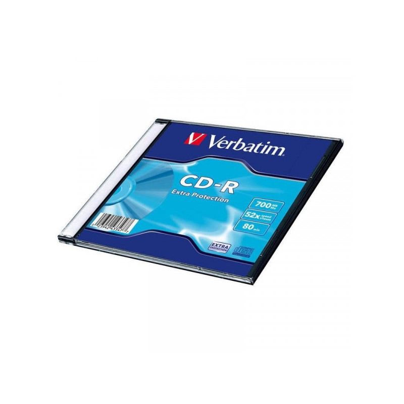 Носители информации Verbatim CD-R 700Mb 52x slim 1 штука