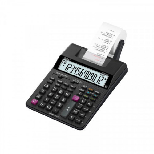 Калькулятор Casio HR-150RCE с печатающим устройством черный